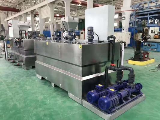 沈積物の排水機械のための装置に投薬する5000L/H自動化学乾燥した粉