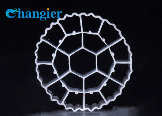 PE06 Φ25*10の汚水処理生物プラスチックMBBRの浄水器媒体